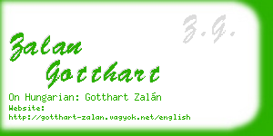 zalan gotthart business card